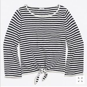 J.Crew boat neck stripped sweater